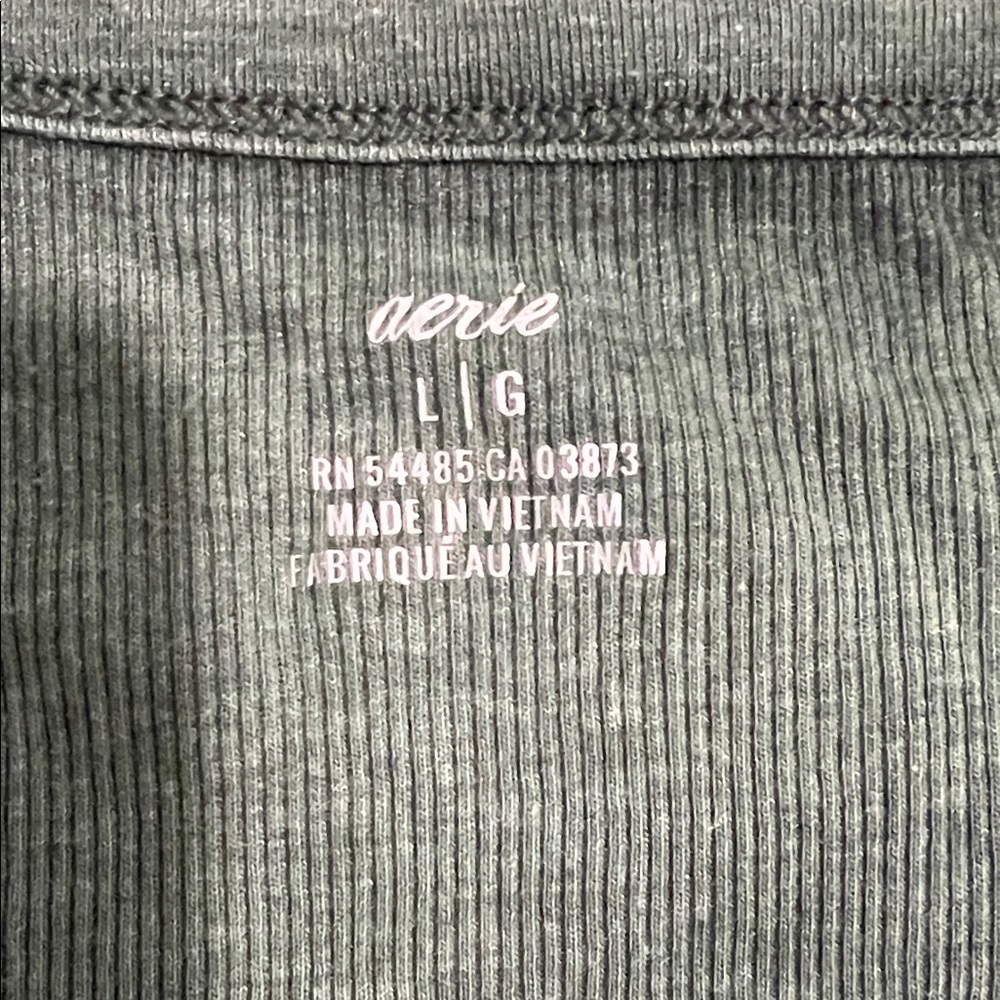 Aerie Forest Green Sleeveless Top with Buttons - Picture 2 of 2